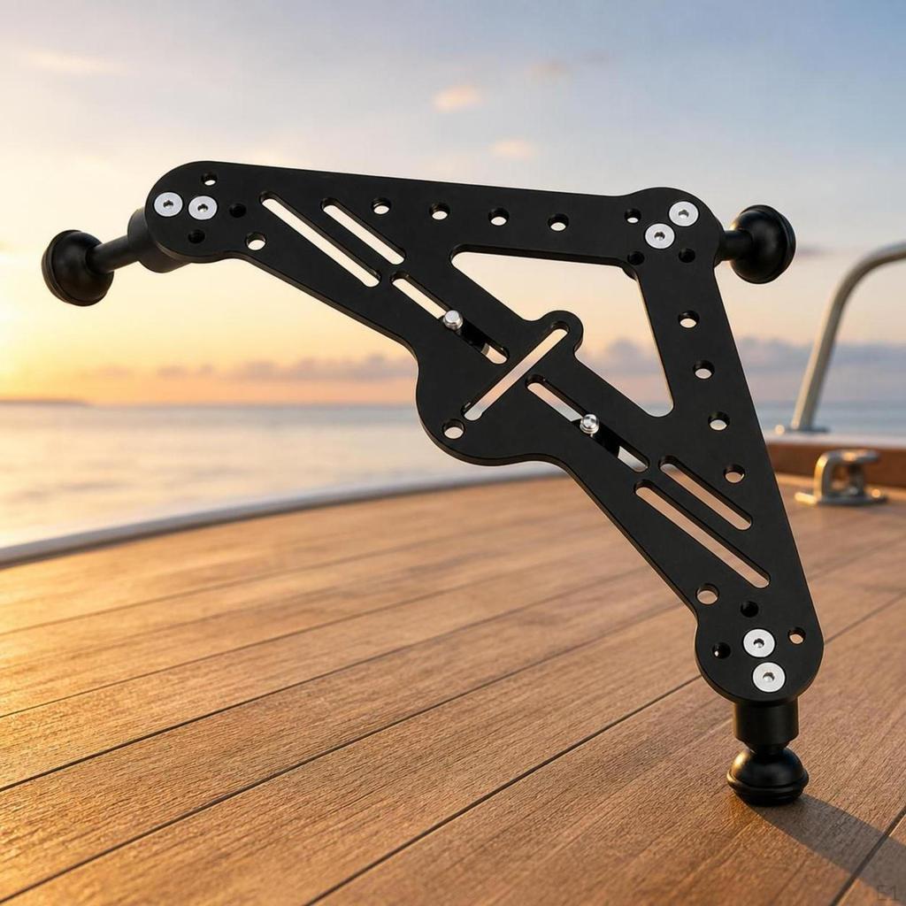 Underwater Camera Rig Sturdy Triangular Stabilizer Aluminum Alloy