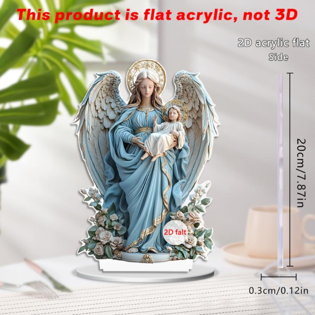 2D flaches Acrylfiguren-Ornament - dekorativer Akzent für Teeküchentheken und Wohnzimmer-Beistelltische