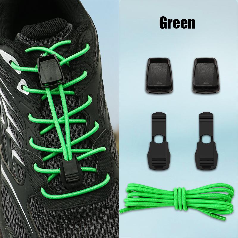 Buckle for Kids & Adults Elastic Laces for Sneakers No-Tie Shoe Lace Fastener Press Spring Lock Shoelace Running Shoes Fix Clips