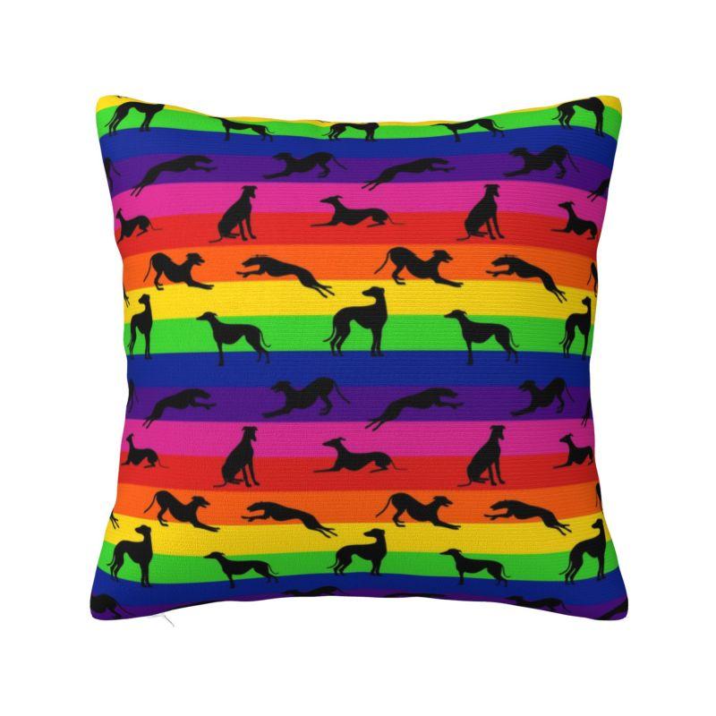 Greyhound Semaphore Nordic Throw Pillow Cover Decoration Whippet Sighthound Dog Car Cushion