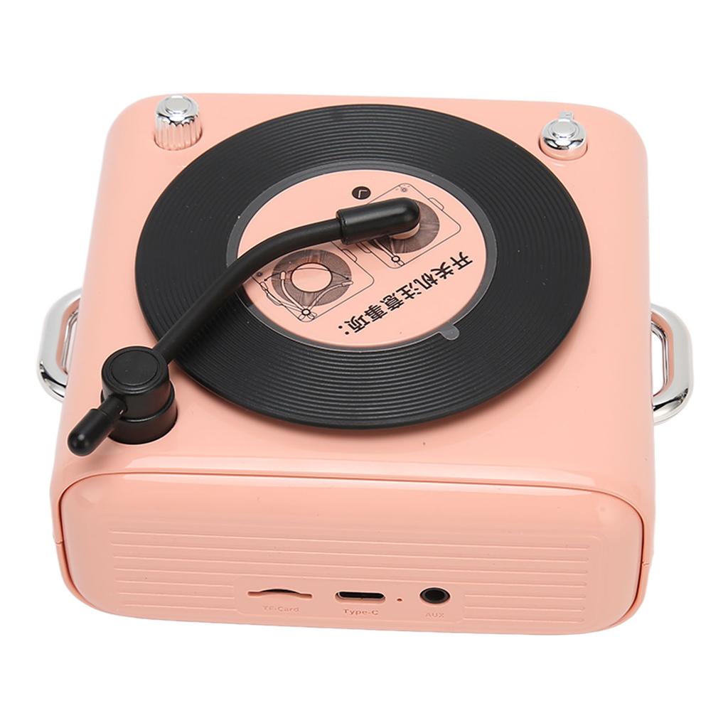Bluetooth 5.0 Speaker Vinly Record Player Style Old Fashioned Classic Style Loud Volume Wireless