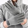 Keep Warm Winter Velvet Mittens  Full Finger Gloves Soft Men Gloves  Male
