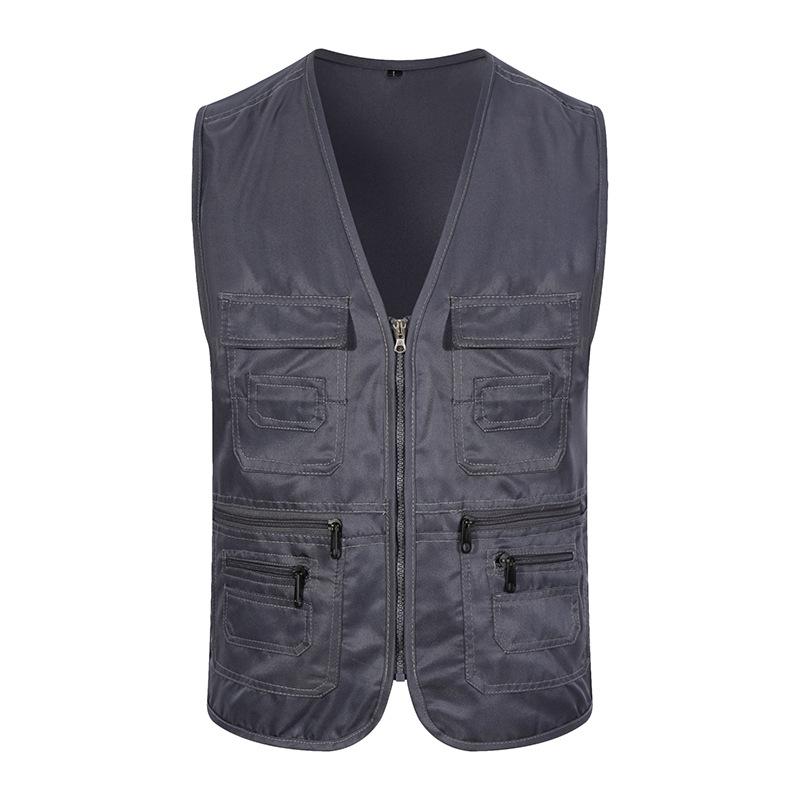 Outdoor Fishing Vest Multi-pocket Vest Men's Volunteer Volunteer Advertising Small Reporter Photography Overalls Vest