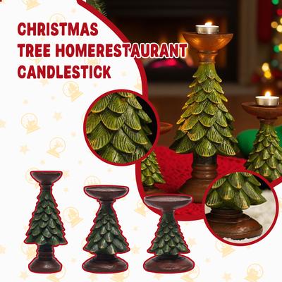 Christmas Tree Candle Holder Home Restaurant Counter Desktop Christmas Atmosphere Christmas Decoration Candle Ornaments