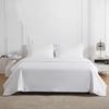 Pure White Cotton Satin 60s 4-Piece Bedding Set