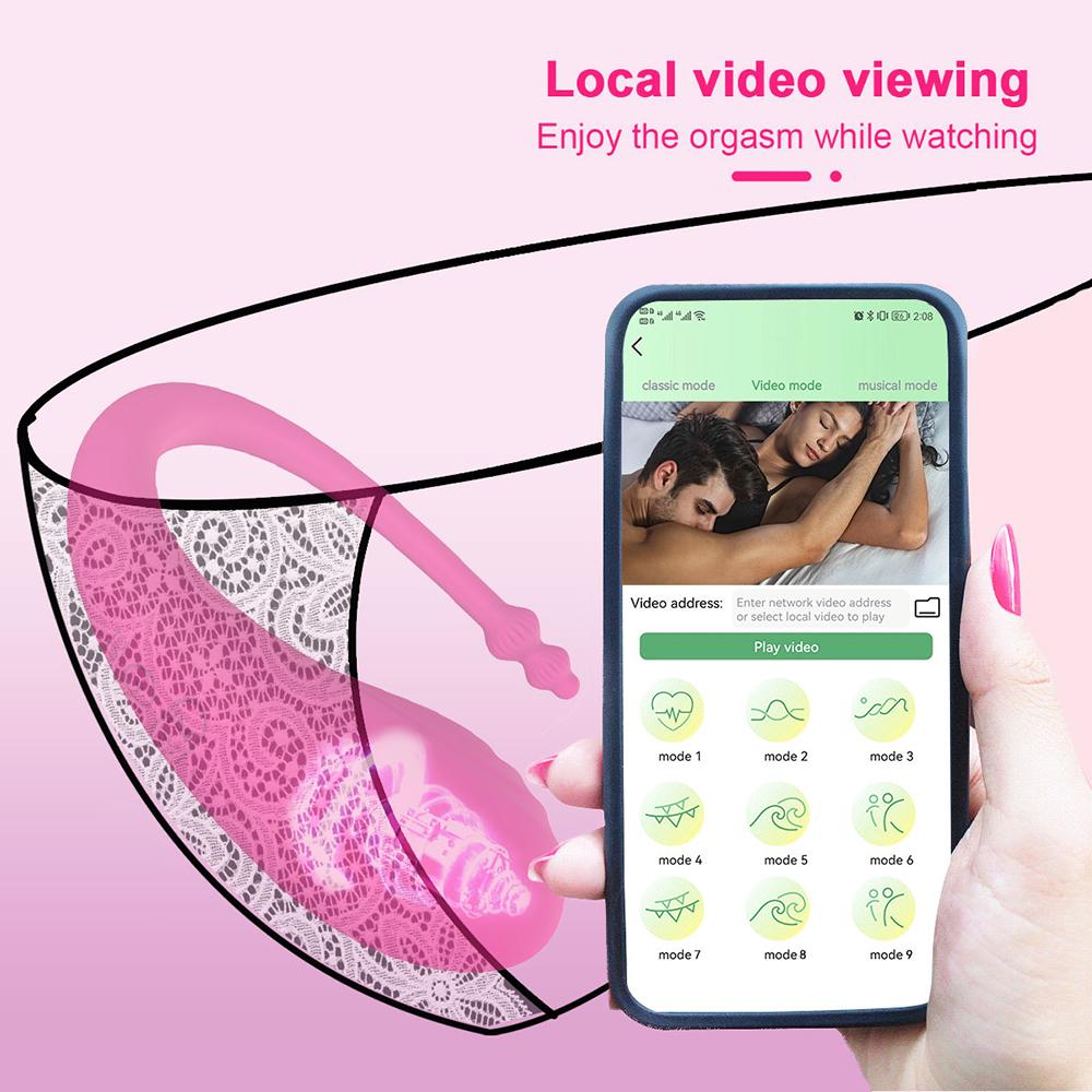 9rychlostní vaginální vibrátory ovládané aplikací G Spot Anální vibrační masáž vajíček Nositelný stimulátor Sexuální hračky pro dospělé pro páry