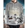 2026 Weihnachts-Hoodies Weihnachtsmann 3D-Druck Herren Damen Hoodie Sweatshirts Lässig Unisex Kapuzenpullover Oberteile Kleidung Mann Pullover