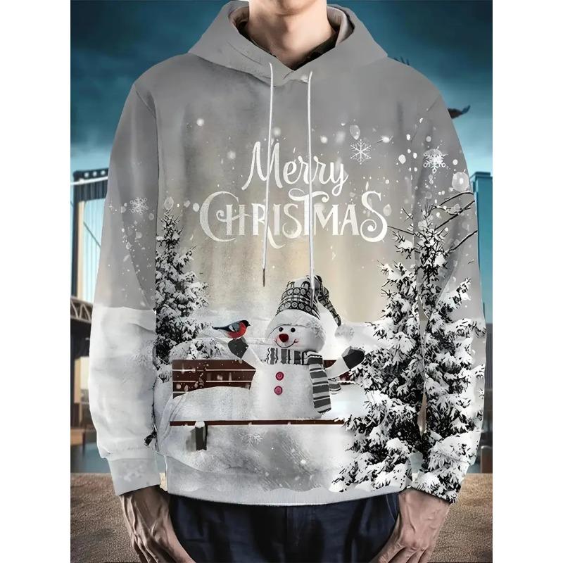 2026 Weihnachts-Hoodies Weihnachtsmann 3D-Druck Herren Damen Hoodie Sweatshirts Lässig Unisex Kapuzenpullover Oberteile Kleidung Mann Pullover
