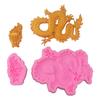 Chinese Dragon Silicone Mold Round Dragon Designs Silicone Fondant Moulds Silicone Baking Supplies for Various Crafts