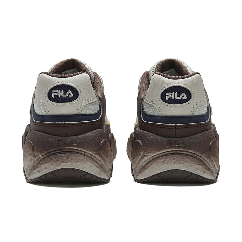 Fila Croissant 1+ Classic Trendy Retro Sporty Comfortable Dad Shoes Men sneaker Brown Gray F12M542135FTB