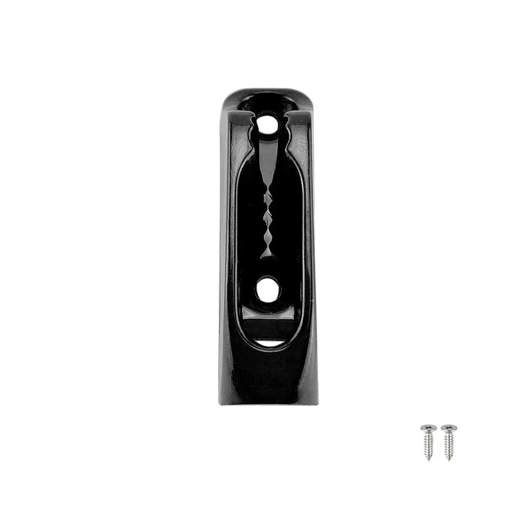 2 piezas de abrazaderas autoblocantes para barcos, cuerda de nailon negro, tensor de cuerda, para canoa, kayak, surf, accesorios marinos