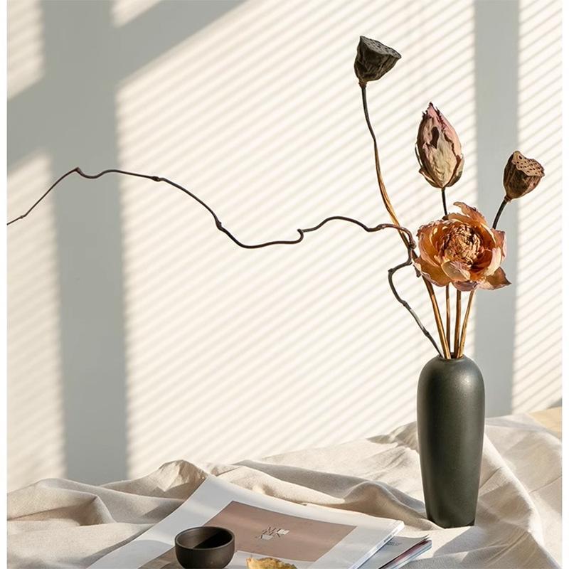 Kleine Keramische Bloemenvaas Scandinavische Stijl, Minimalistische Huis Hotel Tafeldecoratie voor Droge Verse Bloemen, Hydroponische Plantenbak
