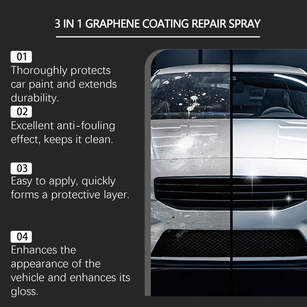 3 In 1 Car Ceramic Nano Coating Liquid Coating Crystal Hydrophobic Layer Polishing Paint Car Scratch Repair Body Scratch Repair