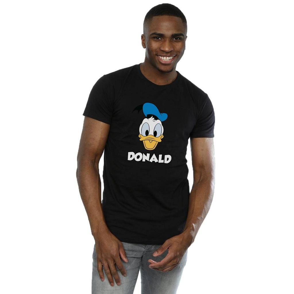 Disney Pánské bavlněné tričko Kachna Donald Face