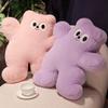 Dopamine Bear Plush Pillow Soft Cute Bear Shaped Cushion Toy for Stress Relief and Comfort