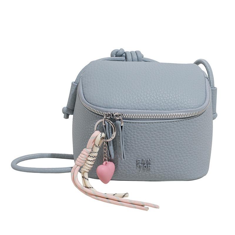 Simple messenger box bag women's summer new high-end niche lychee pattern fashion shoulder bag