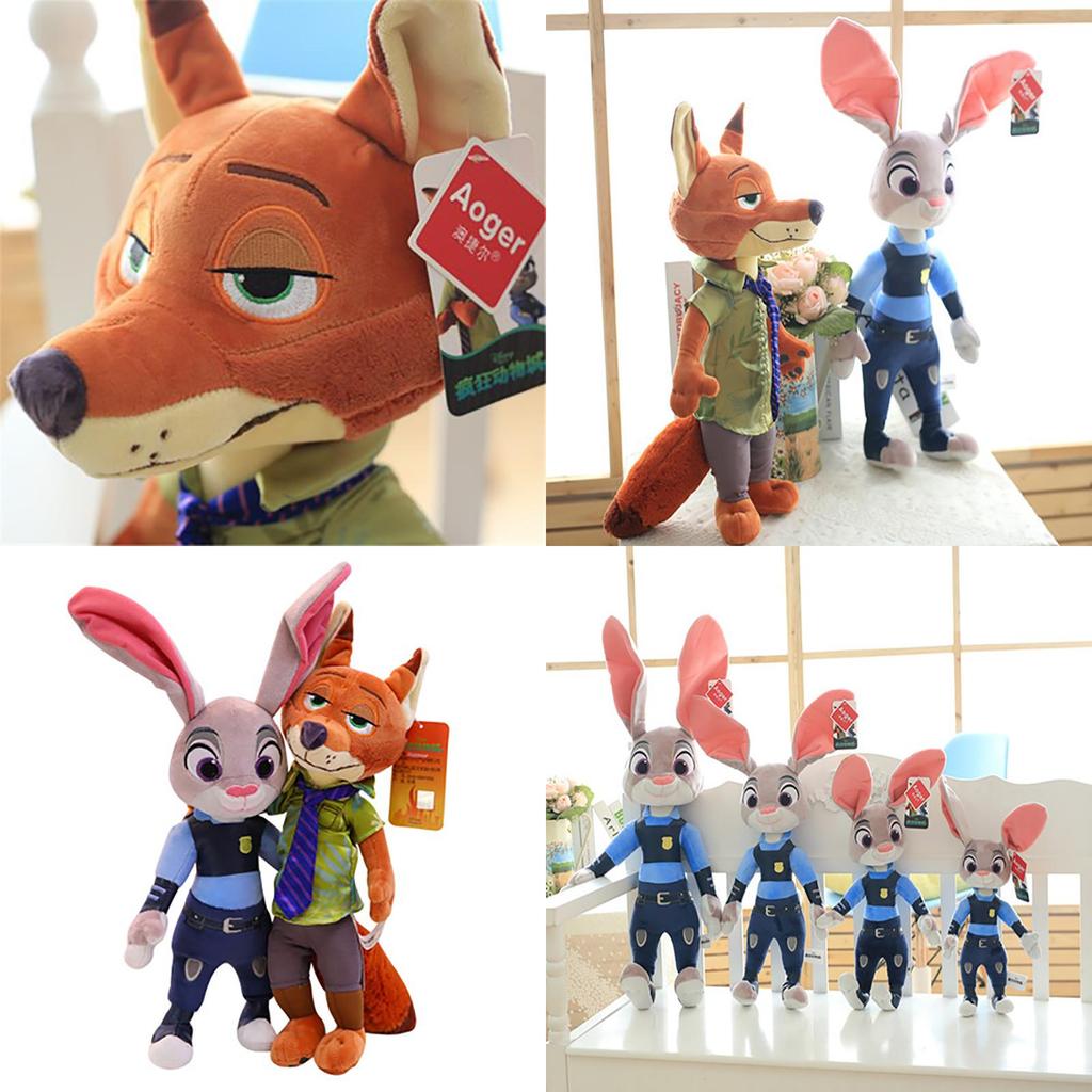 Zootopia/zootropolis Judy Hopps e Nick Wilde Peluche Giocattolo Regalo Ideale per Bambini e Fan