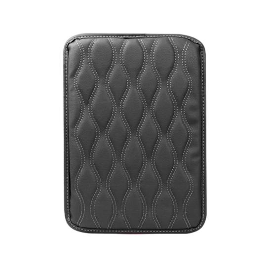 Universal Center Console Cover Waterproof Dirt-Resistant Armrest Box Cushion Protector with Elastic Straps for Most Vehicle