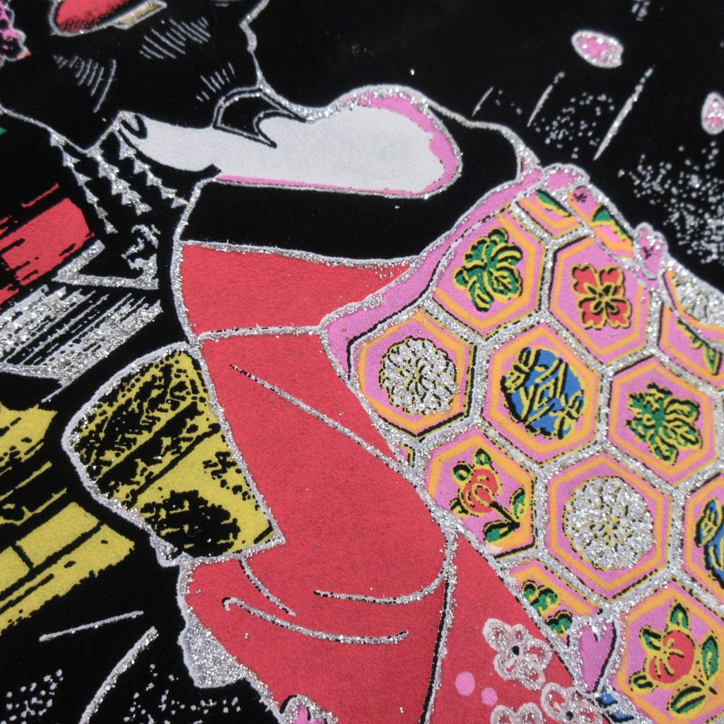 Wall Hanging Tapestry 80cm Pagoda and Maiko Five-Story 303-102