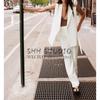Spring and Summer New Women's Clothing Fashion Wind Elegant Commute Leisure Easiest for Match Pure Color Straight-leg High-Waisted Trousers 2761048