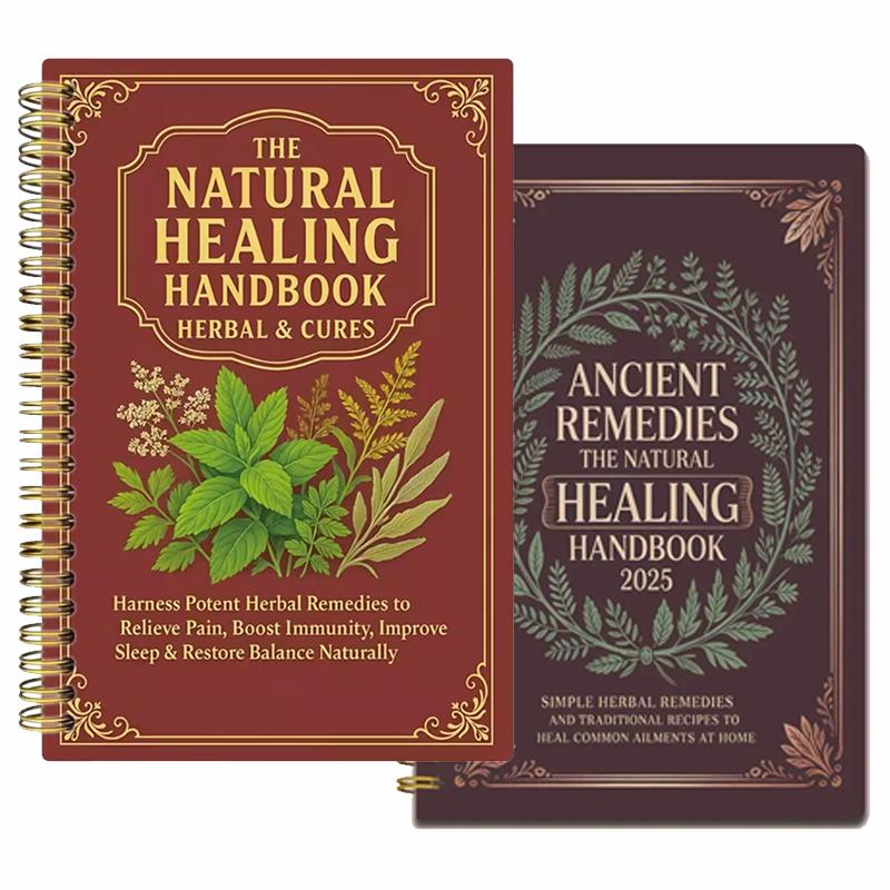 Manuale dei Rimedi Naturali con Cure Antiche per la Salute Familiare Copertina in PP Quaderno Impermeabile per Casa Ufficio Viaggio Regalo