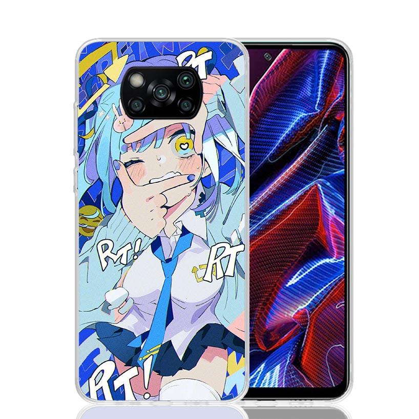 Cute Anime Girl INS Phone Case For Xiaomi Poco F7 Ultra X7 X6 Pro X5 Redmi 15 15C 13 13C 12 12C 10 10A 10C 9 9A 9C 9T Shell Poco