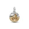 New 925 Silver Summer Coin Twelve Constellation Carving Hang Tag Charm Beads Suitable for Bracelets, Necklaces, Fashion Jewelry