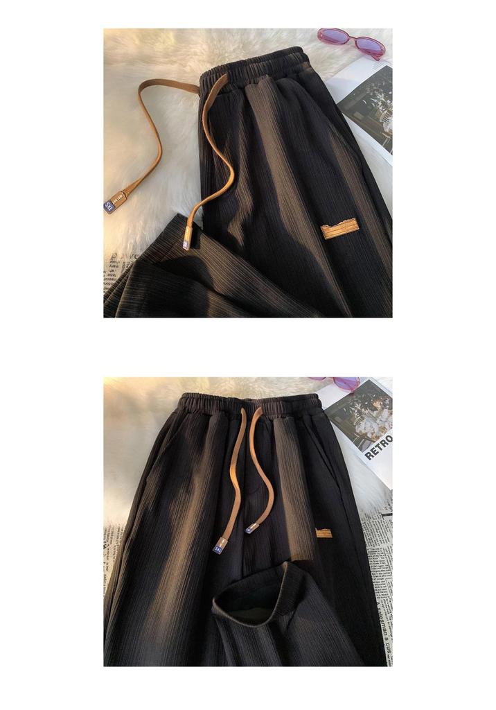 Fast Shipping: Summer Ice Silk Wide-Leg Loose Casual Trousers