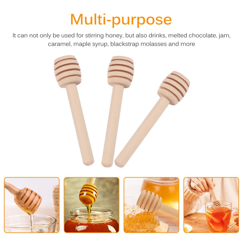 Premium Solid Stainless Steel Honey Dipper Drizzler Stirrer Spoon - Versatile & Honey Stick For Easy Honey Dispensing & Mixing - View #5