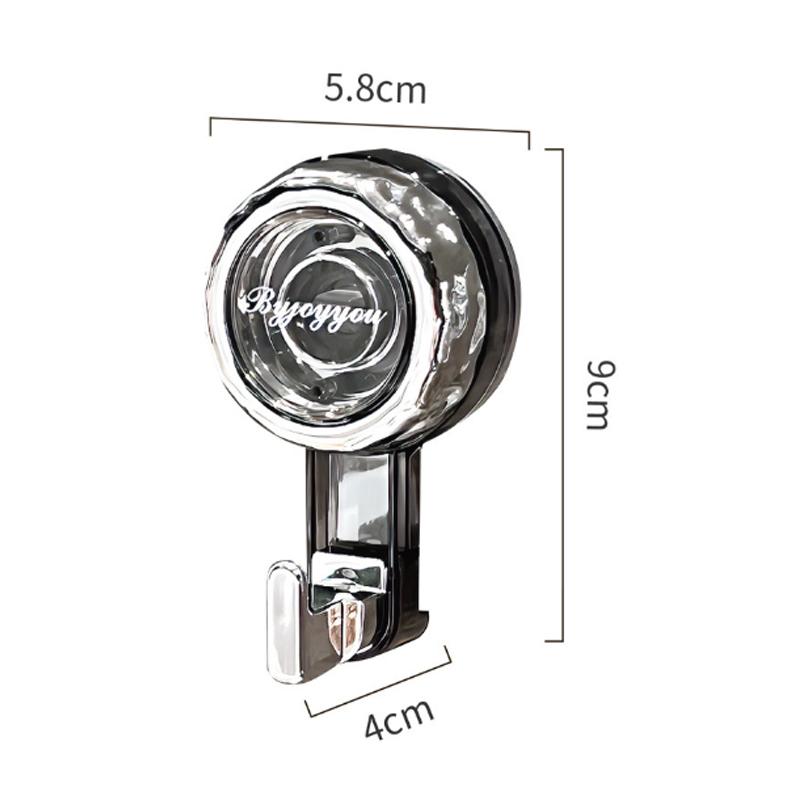 New Bathroom Suction Cup Hooks No-punching Robe Coat Hook Towel Holder Keys Clothes Bag Hanger Hook Kitchen organizer Accessorie