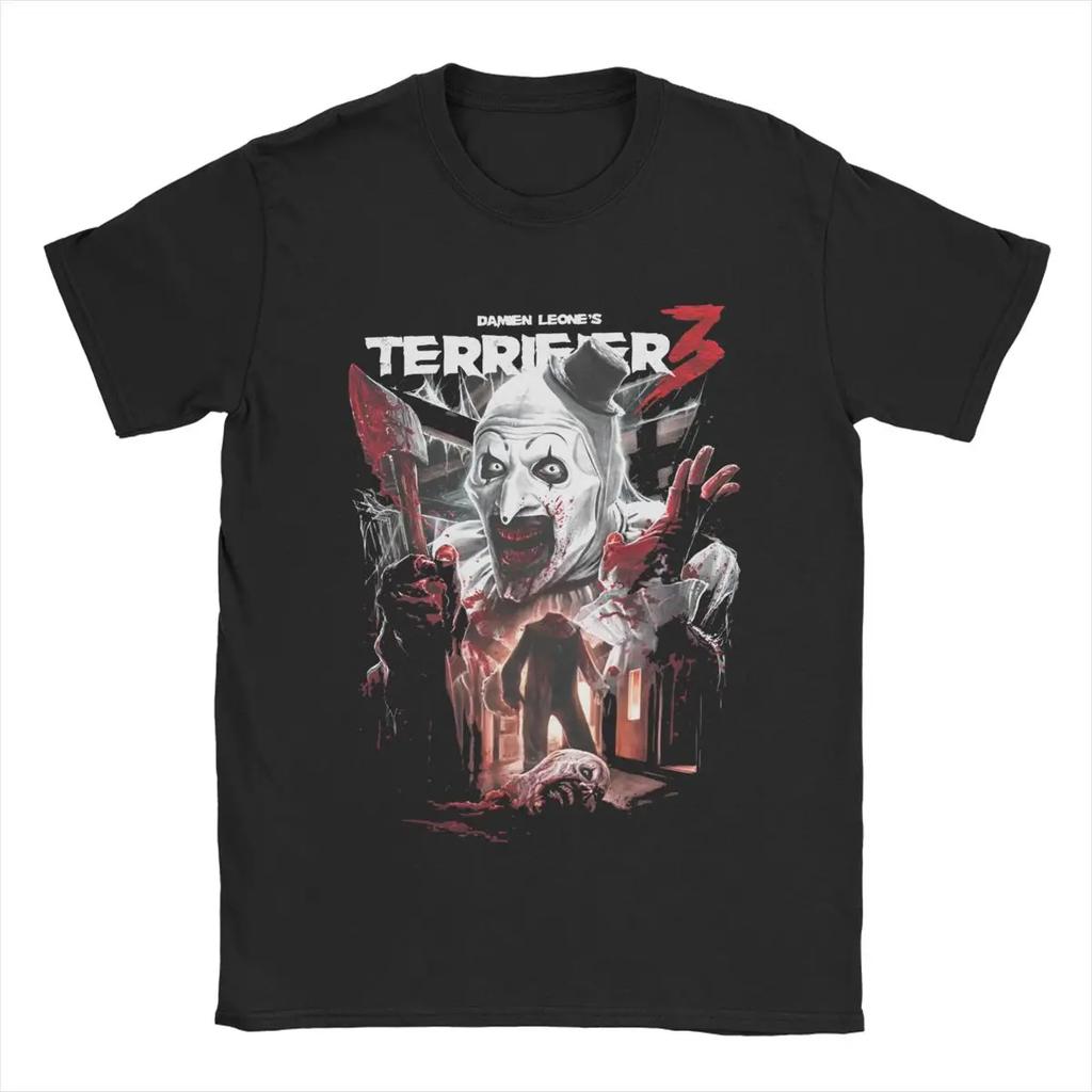 Men Women's Santa Art The Clown Terrifier 3 Horror Movie Christmas Graphic T Shirt Apparel T Shirts Tee Clothing Original