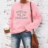 2024 Clover Print St. Patrick's Day Crew Neck Sweatshirt