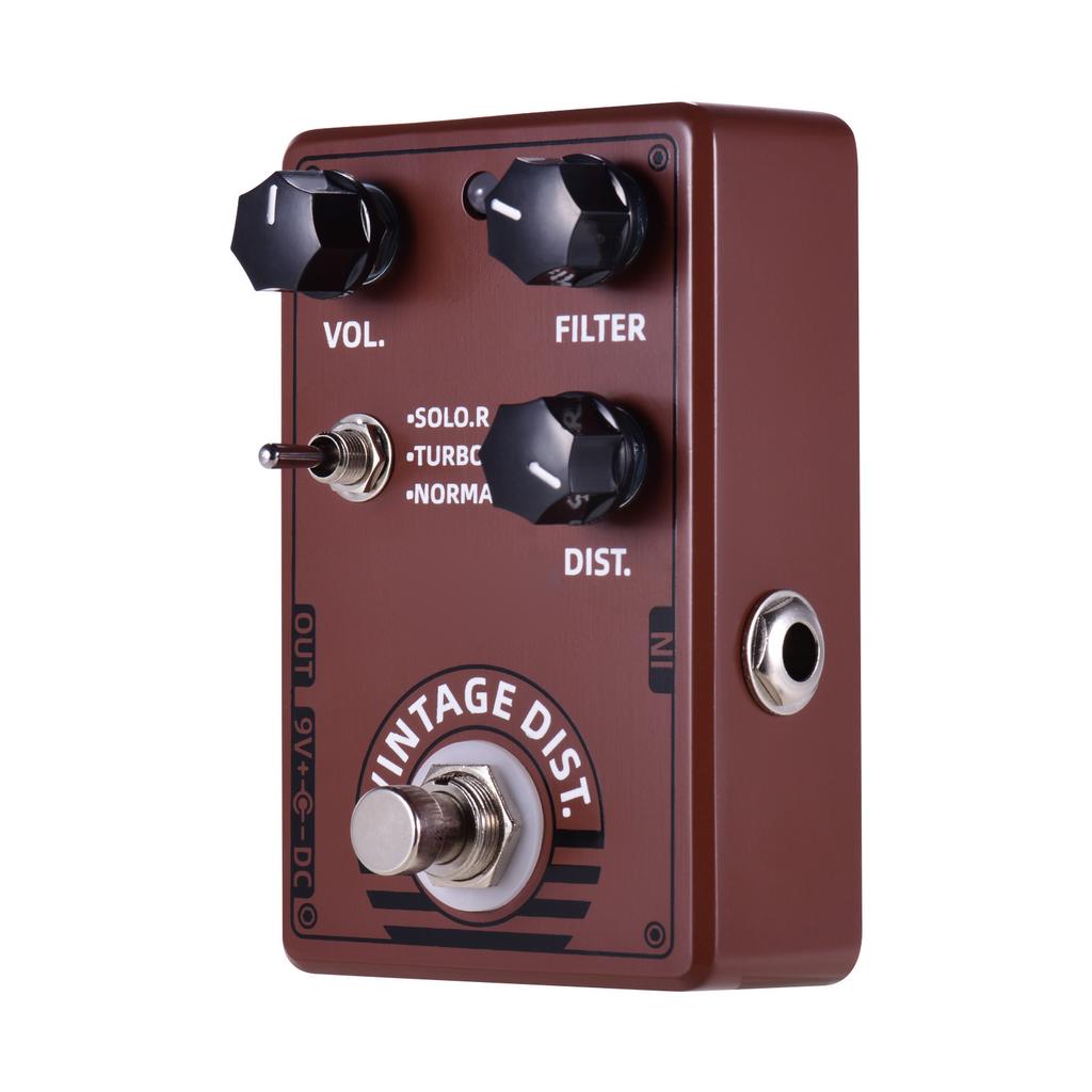 Dolamo D 11 Vintage Distortion Guitar Effect Pedal with Volume Filter and Distortion Controls True Bypass Design for