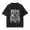 T-shirt Uomo Oversize Abbigliamento Y2k BMTH Bring Me The Horizons Brutale Divertente Logo T-shirt Estiva Vintage T-shirt Top Cotone Grafica di Tendenza
