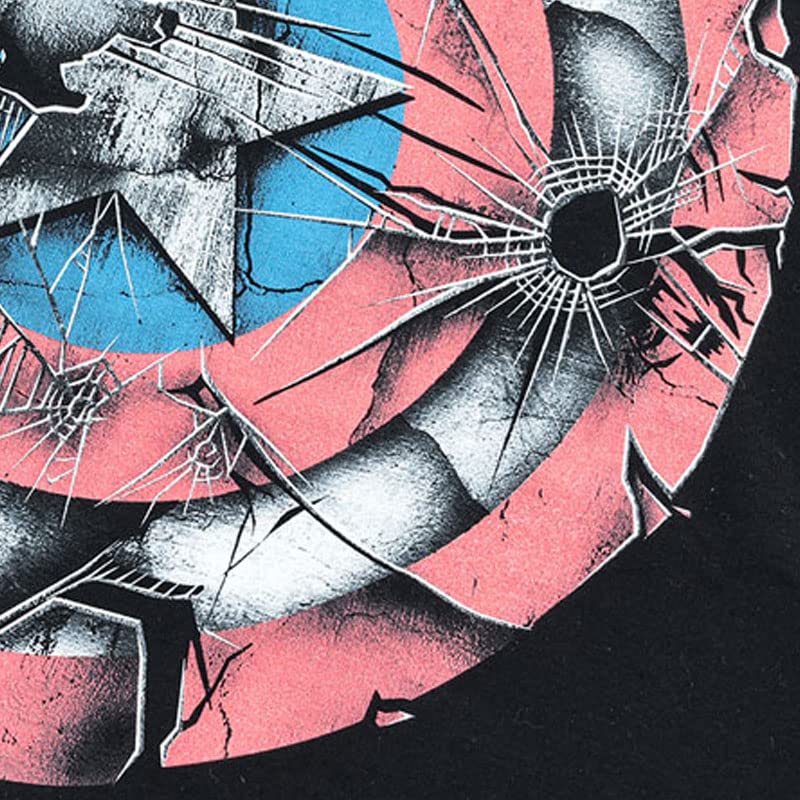 EVERSOUL Marvel Short Sleeve T-Shirt, Captain America, Avengers, Venom, Hulk, American Comic Book Merchandise, Men's, Black, XL Size [Parallel Import]