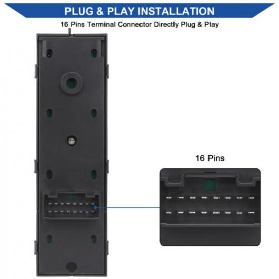 Main Window Switch Control Button For 2010-2015 Hyundai Tucson 93571-2S000 1AUTO