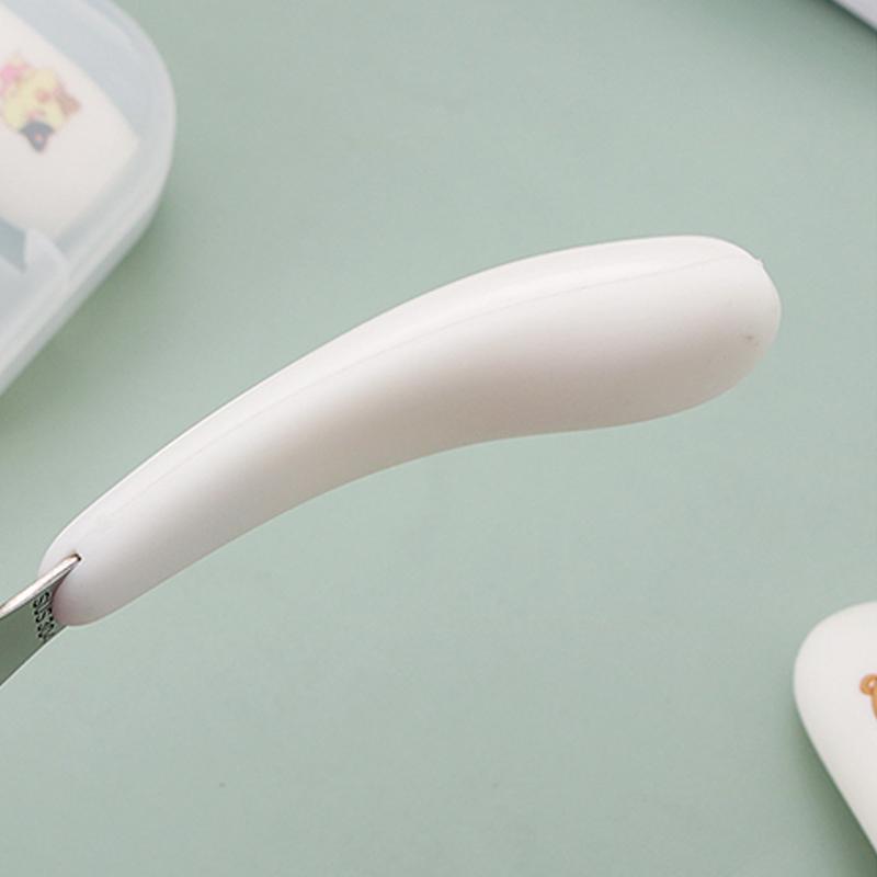 Baby Füttergeschirr Set Kinder Utensil Edelstahl Kleinkind Essgeschirr Besteck Cartoon Säuglingsnahrung Fütterlöffel Gabel