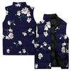 Ladies' Casual And Fashionable Sleeveless Vest Floral Pattern Printed Cotton Jacket