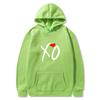Mens Oversized Hooded Sweatshirt With XO Letter Print Loose Fit Streetwear Casual Top