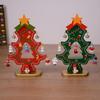 Christmas Tree Decorations Creative Desktop Ornament Lightweight Wooden For Desktop Tabletop Fireplaces Xmas Kids Gift