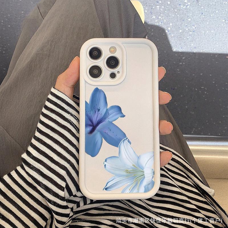 Applicable to iPhone13/14 Apple 15ProMax niche flowers and plants 11/12 anti-drop 16plus all-inclusive mobile phone case