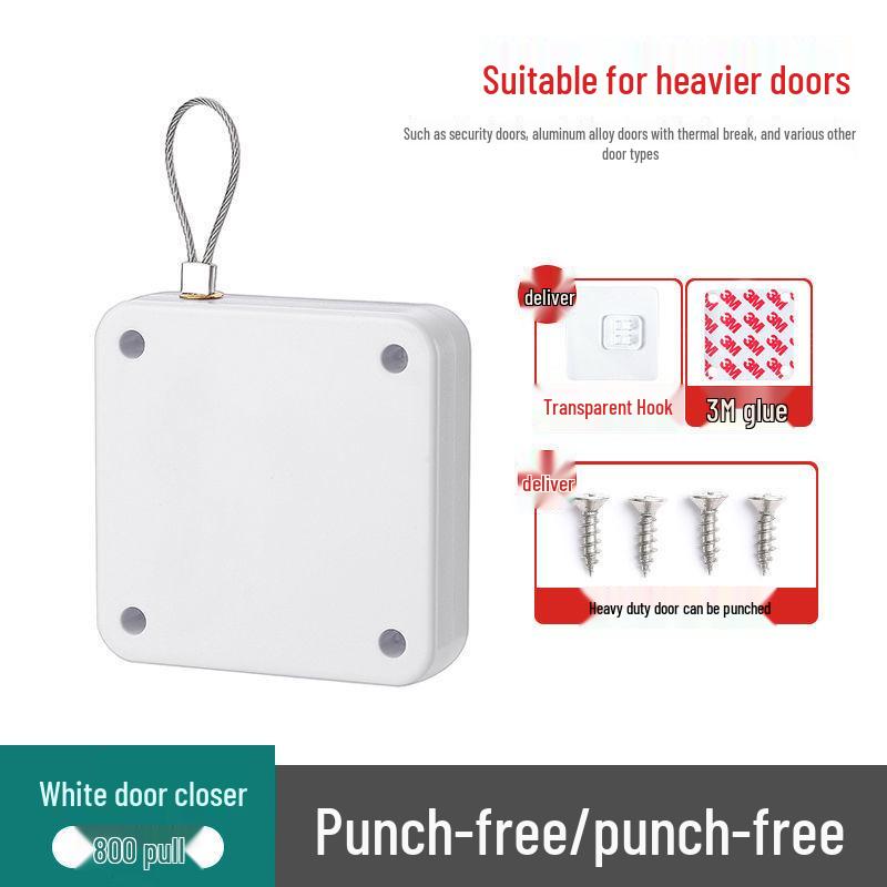 Hydraulic No-Punch Door Closer: Automatic Buffer for Sliding Wooden Doors