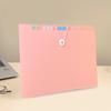 12 Layers A4 File Folder Elastic Strap Design Exam Paper Storage Booklet File Bag  Document Storage
