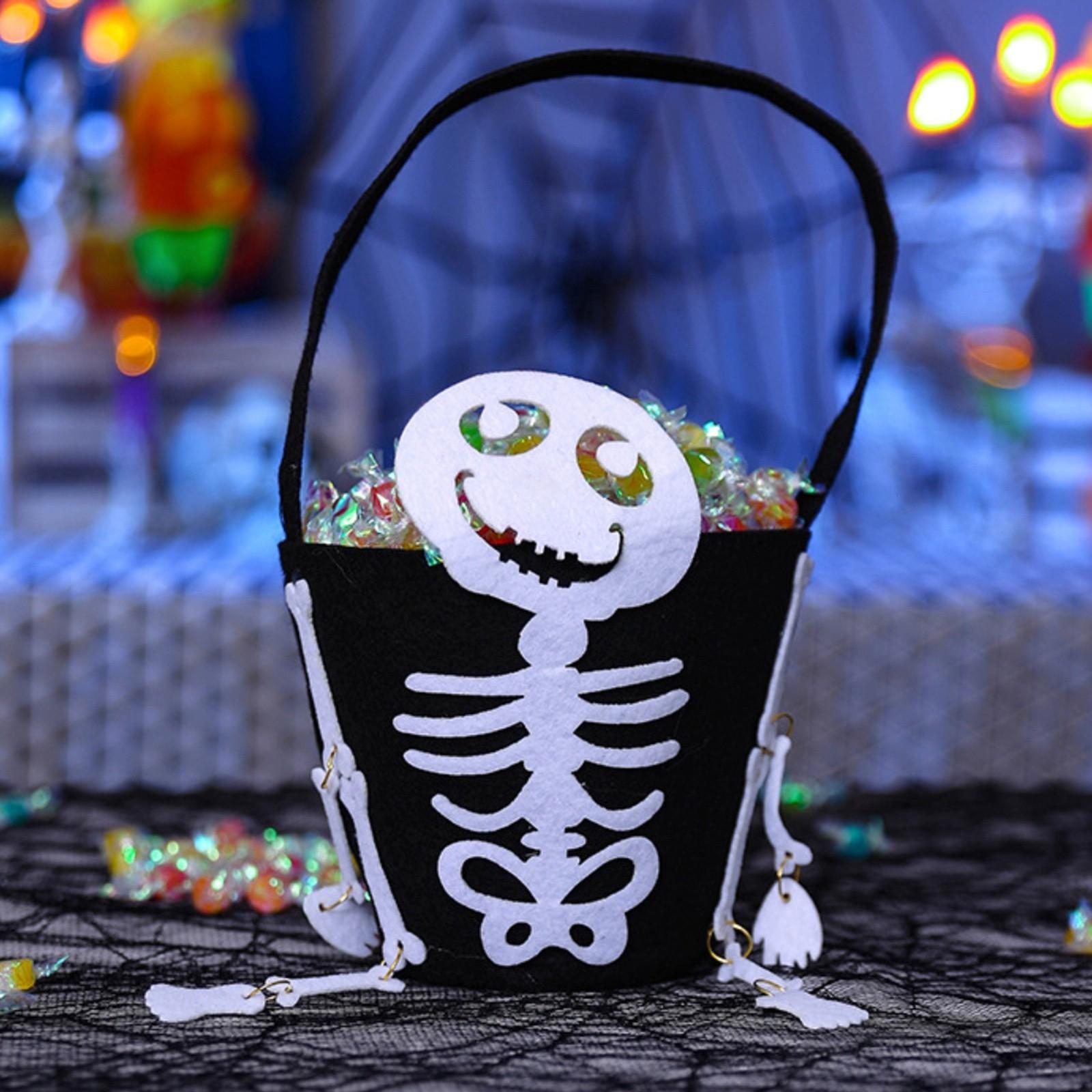 

Сумка для конфет на Хэллоуин, 3D-сумка для паука, переносное тканевое ведро, детская сумка для конфет One Size