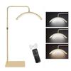 2025 Half Moon LED Video Light with Stand: Adjustable Color, 360 Rotation, Remote & Phone Holder