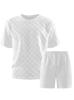 European Men's Summer Striped Quick-Dry Breathable Set