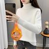 Women's Trendy Thickened Knit Pullover: 2025 Autumn/Winter Long Sleeve Round Neck Sweater
