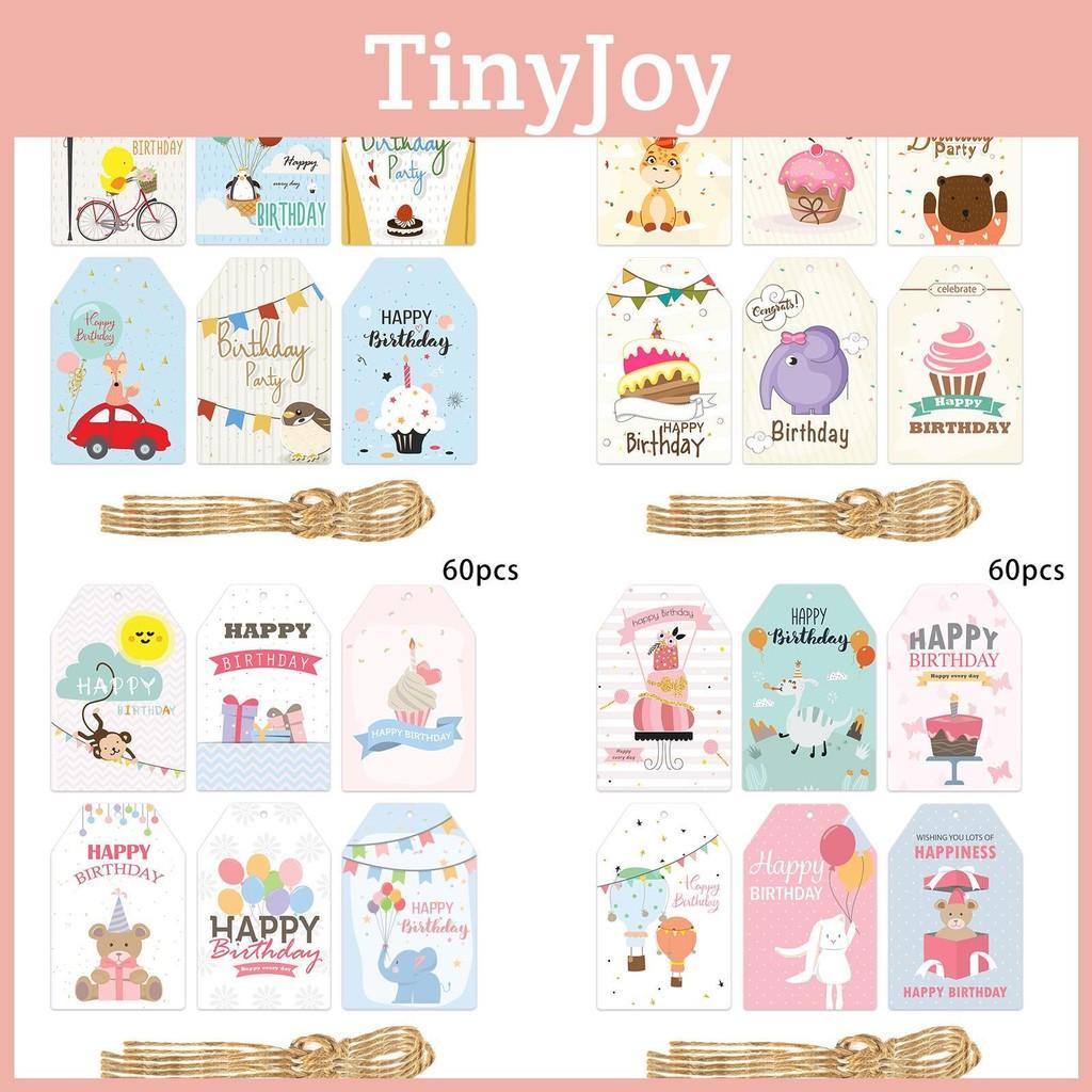 Decorations Birthday Party With Paper Hang Tags And 60pcs For Venue Setup