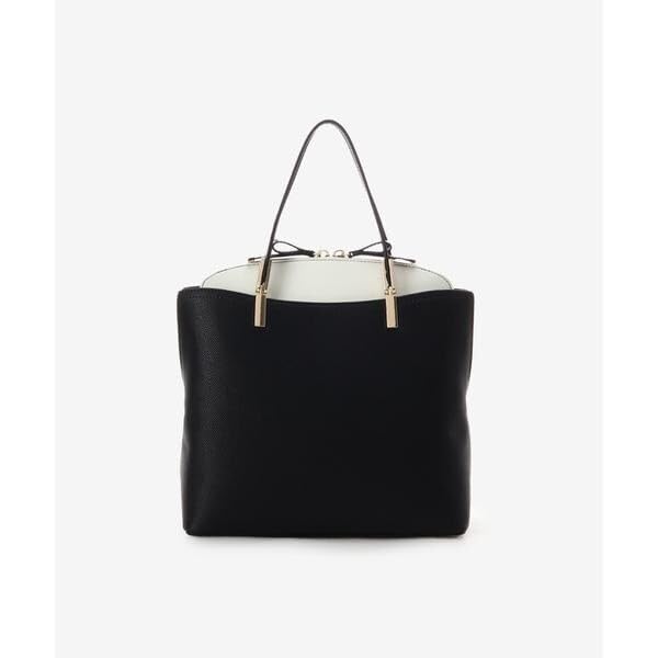 [And Chouette] Two-tone handle handbag