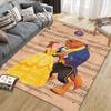 1pc Beauty and the Beast Carpet Area Rug, Bedroom, and Playroom Durable, Stain-Resistant, and Easy To Clean, Living Room